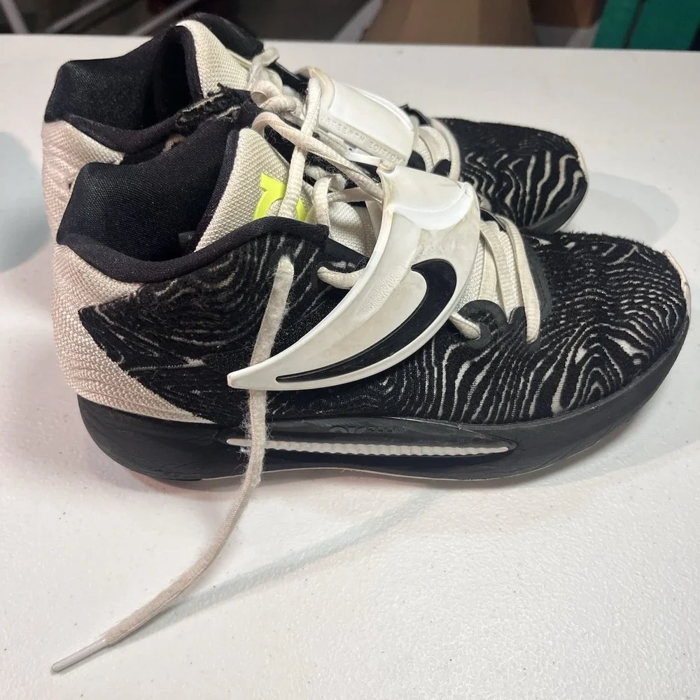 Mens 2021 Nike KD 14 TB Black White Volt Size 7‎ DA7850-001
